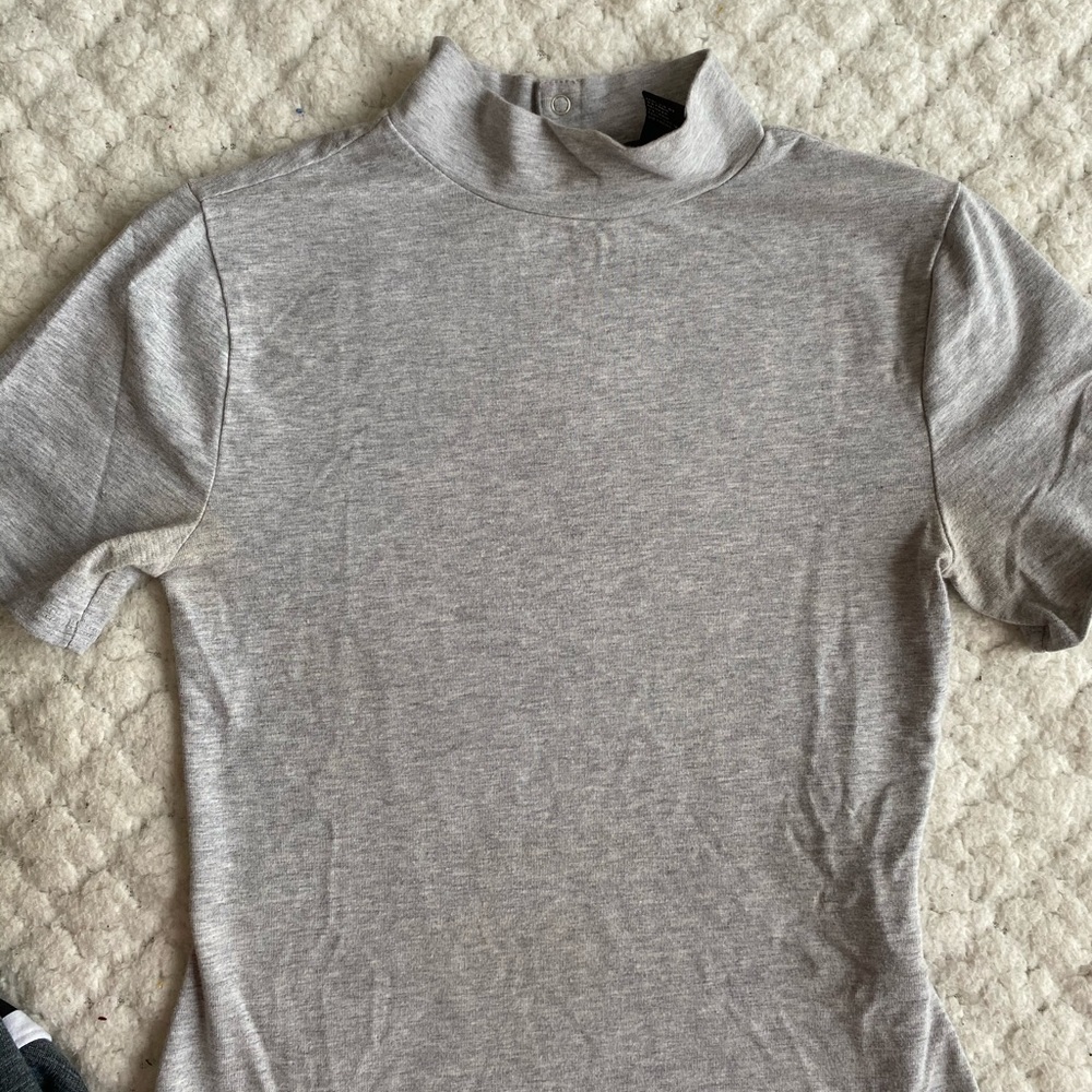 Forever 21 grey bodysuit
